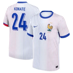 Konate #24 Frankreich Fußballtrikot EM 2024 Auswärtstrikot Herren