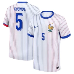 Kounde #5 Frankreich Fußballtrikot EM 2024 Auswärtstrikot Herren