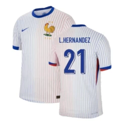 L.Hernandez #21 Frankreich Fußballtrikot EM 2024 Auswärtstrikot Herren