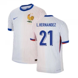 L. Hernandez #21 Frankreich Fußballtrikots EM 2024 Auswärtstrikot Herren