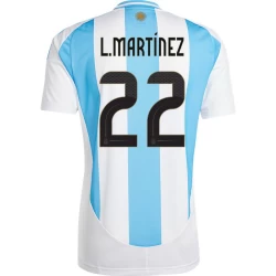 L. Martinez #22 Argentinien Fußballtrikot Copa America 2024 Heimtrikot Herren