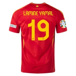 Lamine Yamal #19 Spanien Fußballtrikot EM 2024 Heimtrikot Herren