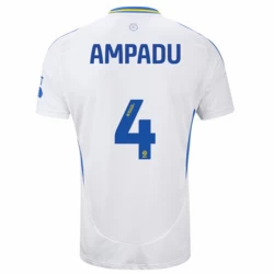 Leeds United Ampadu #4 Fußballtrikot 2024-25 Heimtrikot Herren