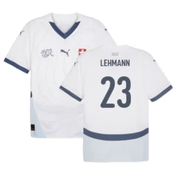 Lehmann #23 Schweiz Fußballtrikot EM 2024 Auswärtstrikot Herren