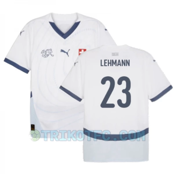 Lehmann #23 Schweiz Fußballtrikots EM 2024 Auswärtstrikot Herren