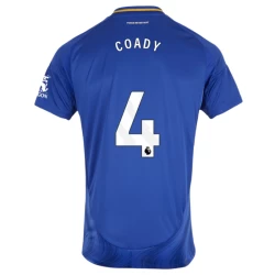 Leicester City Coady #4 Fußballtrikot 2024-25 Heimtrikot Herren