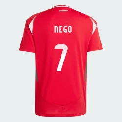 Loic Nego #7 Ungarn Fußballtrikot EM 2024 Heimtrikot Herren