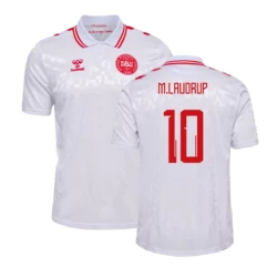 M.Laudrup #10 Dänemark Fußballtrikot EM 2024 Auswärtstrikot Herren