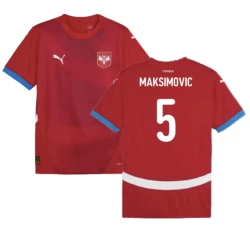 Maksimovic #5 Serbien Fußballtrikot EM 2024 Heimtrikot Herren