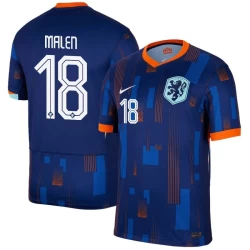 Malen #18 Niederlande Fußballtrikot EM 2024 Auswärtstrikot Herren