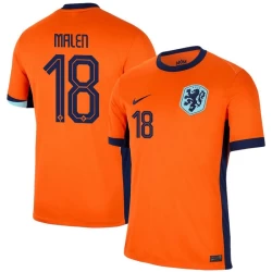 Malen #18 Niederlande Fußballtrikot EM 2024 Heimtrikot Herren