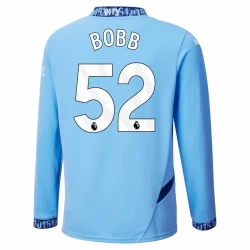 Manchester City Bobb #52 Fußballtrikot 2024-25 Heimtrikot Herren Langarm