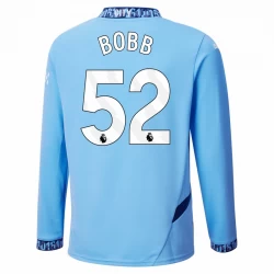 Manchester City Bobb #52 Fußballtrikots 2024-25 Heimtrikot Herren Langarm
