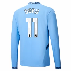 Manchester City Doku #11 Fußballtrikot 2024-25 Heimtrikot Herren Langarm