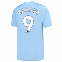 Manchester City Erling Haaland #9 Fußballtrikot 2023-24 Heimtrikot Herren