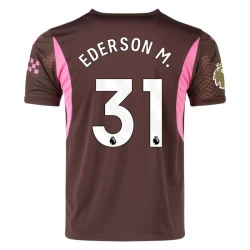 Manchester City Fußballtrikot 2024-25 Ederson M. #31 Torwart Auswärtstrikot Herren