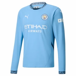 Manchester City Fußballtrikot 2024-25 Heimtrikot Herren Langarm