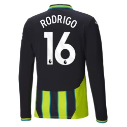 Manchester City Fußballtrikot 2024-25 Rodrigo #16 Auswärtstrikot Herren Langarm