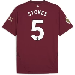 Manchester City Fußballtrikot 2024-25 Stones #5 Auswärtstrikot Herren