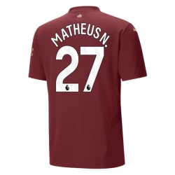 Manchester City Fußballtrikot Matheus N. #27 2024-25 Ausweichtrikot Herren