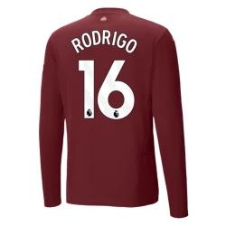 Manchester City Fußballtrikot Rodrigo #16 2024-25 Ausweichtrikot Herren Langarm