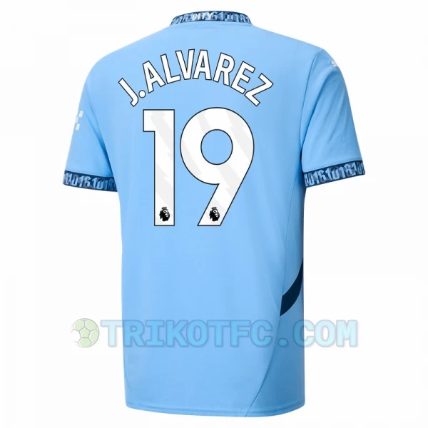 Manchester City J. Alvarez #19 Fußballtrikots 2024-25 Heimtrikot Herren