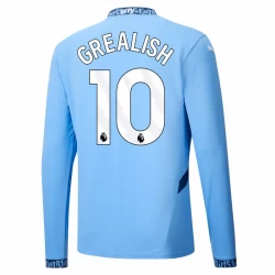 Manchester City Jack Grealish #10 Fußballtrikots 2024-25 Heimtrikot Herren Langarm