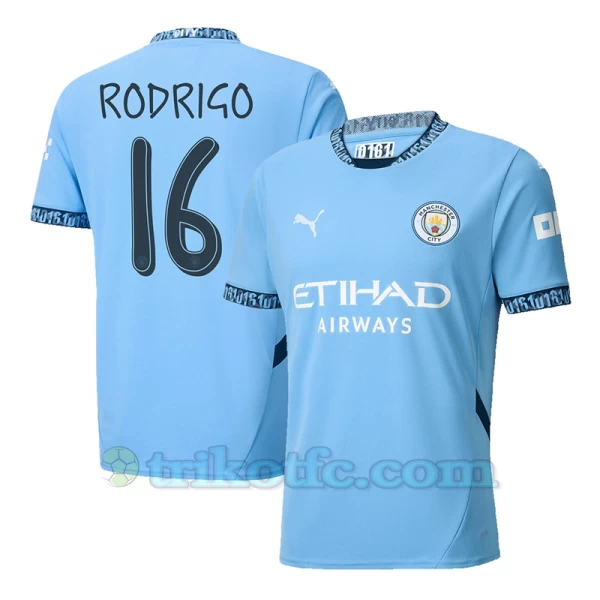 Manchester City Rodrigo #16 Fußballtrikot 2024-25 UCL Heimtrikot Herren