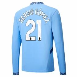 Manchester City Sergio Gomez #21 Fußballtrikot 2024-25 Heimtrikot Herren Langarm