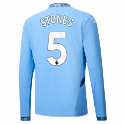 Manchester City Stones #5 Fußballtrikots 2024-25 Heimtrikot Herren Langarm