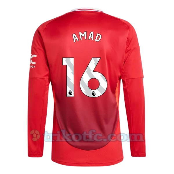 Manchester United Amad #16 Fußballtrikot 2024-25 Heimtrikot Herren Langarm