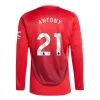 Manchester United Antony #21 Fußballtrikot 2024-25 Heimtrikot Herren Langarm