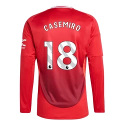 Manchester United Casemiro #18 Fußballtrikots 2024-25 Heimtrikot Herren Langarm