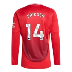 Manchester United Christian Eriksen #14 Fußballtrikot 2024-25 Heimtrikot Herren Langarm