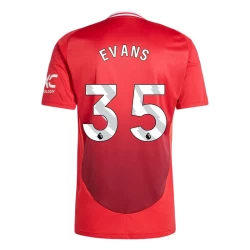 Manchester United Evans #35 Fußballtrikot 2024-25 Heimtrikot Herren