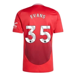 Manchester United Evans #35 Fußballtrikots 2024-25 Heimtrikot Herren