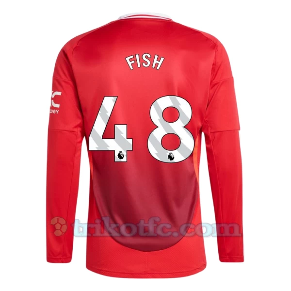 Manchester United Fish #48 Fußballtrikot 2024-25 Heimtrikot Herren Langarm