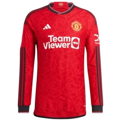 Manchester United Fußballtrikot 2023-24 Heimtrikot Herren Langarm