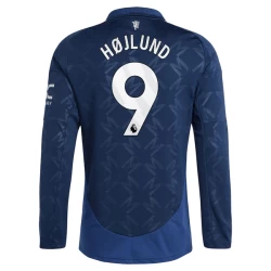 Manchester United Fußballtrikot 2024-25 Hojlund #9 Auswärtstrikot Herren Langarm