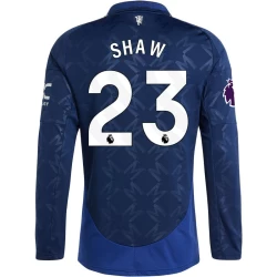 Manchester United Fußballtrikot 2024-25 Shaw #23 Auswärtstrikot Herren Langarm