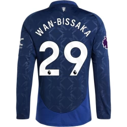 Manchester United Fußballtrikot 2024-25 Wan-Bissaka #29 Auswärtstrikot Herren Langarm