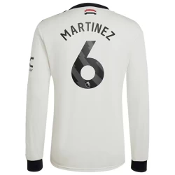 Manchester United Fußballtrikot Martínez #6 2024-25 Ausweichtrikot Herren Langarm