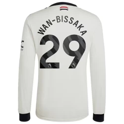 Manchester United Fußballtrikot Wan-Bissaka #29 2024-25 Ausweichtrikot Herren Langarm