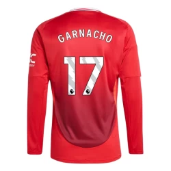 Manchester United Garnacho #17 Fußballtrikot 2024-25 Heimtrikot Herren Langarm