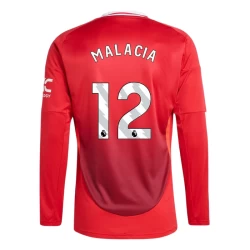 Manchester United Malacia #12 Fußballtrikots 2024-25 Heimtrikot Herren Langarm