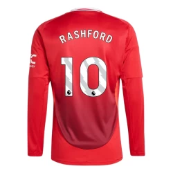 Manchester United Marcus Rashford #10 Fußballtrikot 2024-25 Heimtrikot Herren Langarm