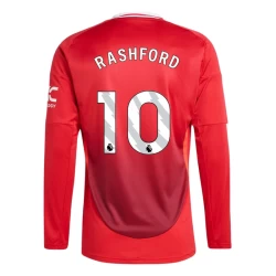 Manchester United Marcus Rashford #10 Fußballtrikots 2024-25 Heimtrikot Herren Langarm
