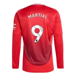 Manchester United Martial #9 Fußballtrikot 2024-25 Heimtrikot Herren Langarm