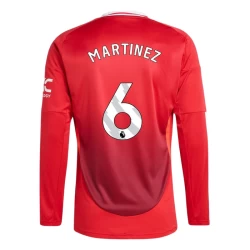 Manchester United Martínez #6 Fußballtrikot 2024-25 Heimtrikot Herren Langarm