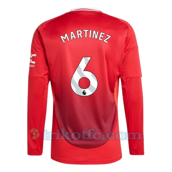 Manchester United Martínez #6 Fußballtrikot 2024-25 Heimtrikot Herren Langarm